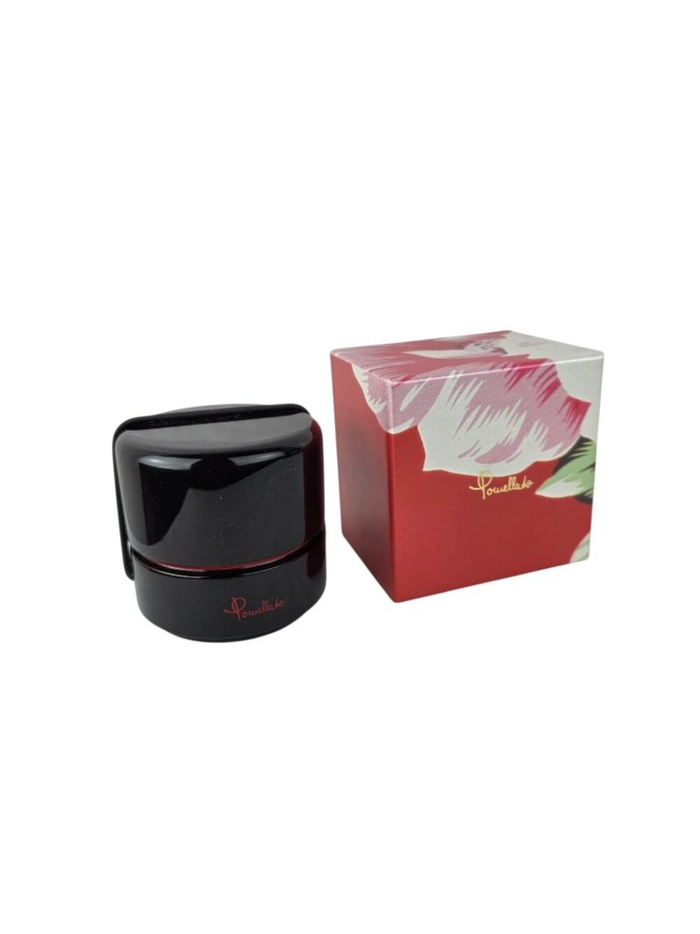 Pomellato Black Lacquer Case Pouch & Outer Storage Box 3.5”x 3.5” x 3.25”